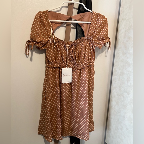 Polka dot babydoll maternity dress size S - Picture 4 of 6